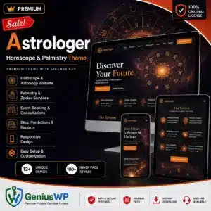 Astrologer – Horoscope & Palmistry Theme