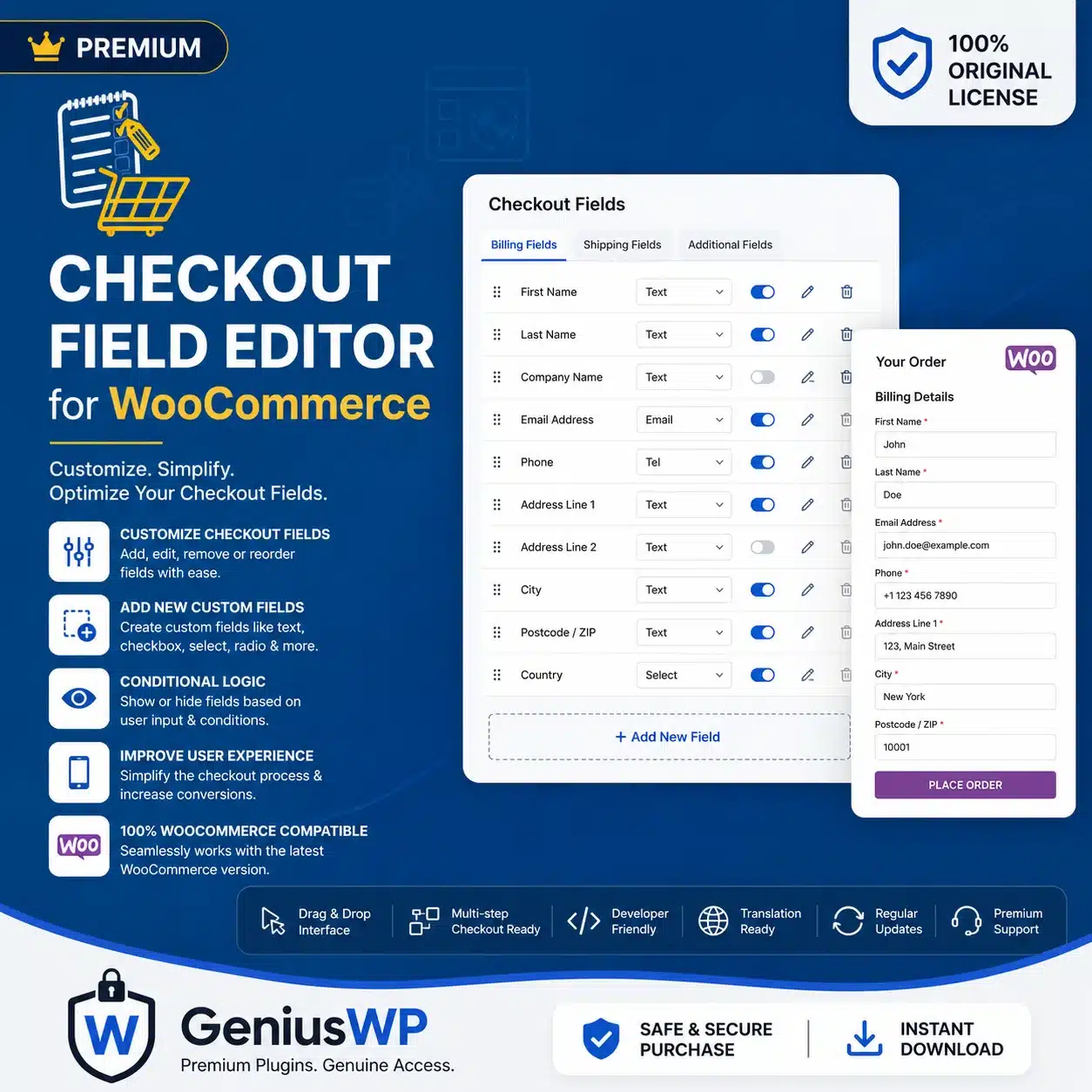 Checkout Field Editor for WooCommerce