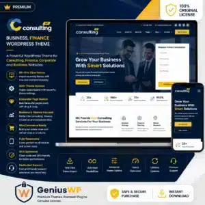 Consulting – Business, Finance Theme