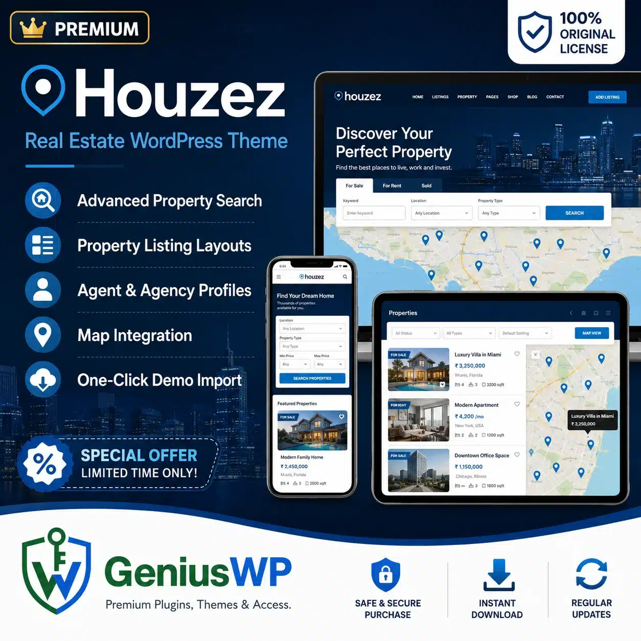 Houzez – Real Estate WordPress Theme genius wp
