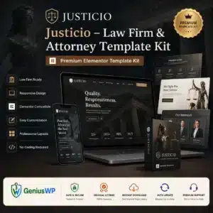 Justicio – Law Firm & Attorney Template Kit