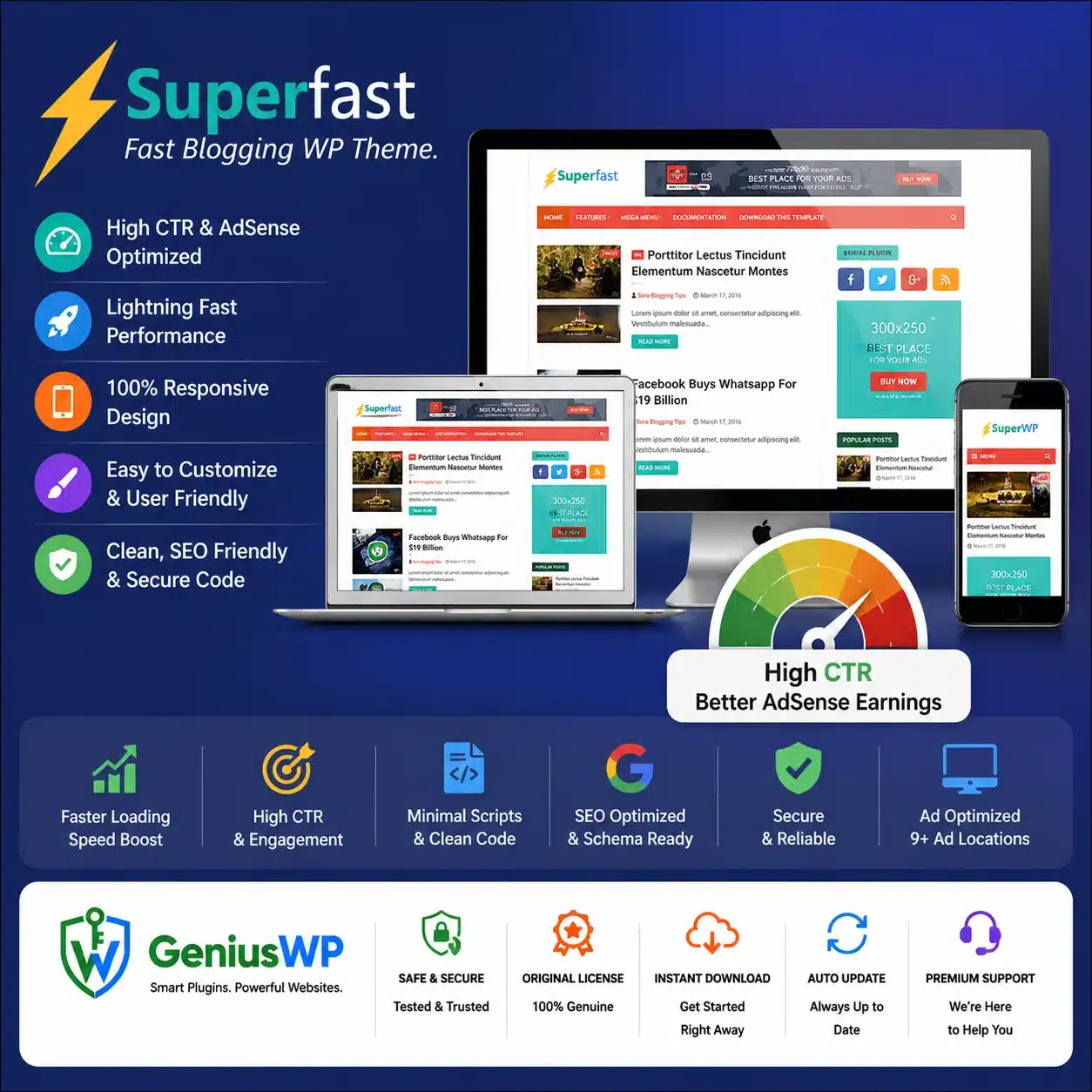 SuperFast – High CTR Adsense Theme