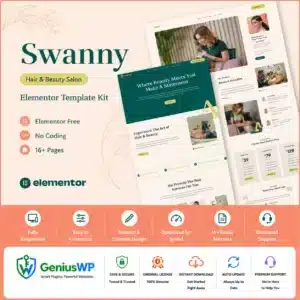Swanny – Hair & Beauty Salon Template Kit
