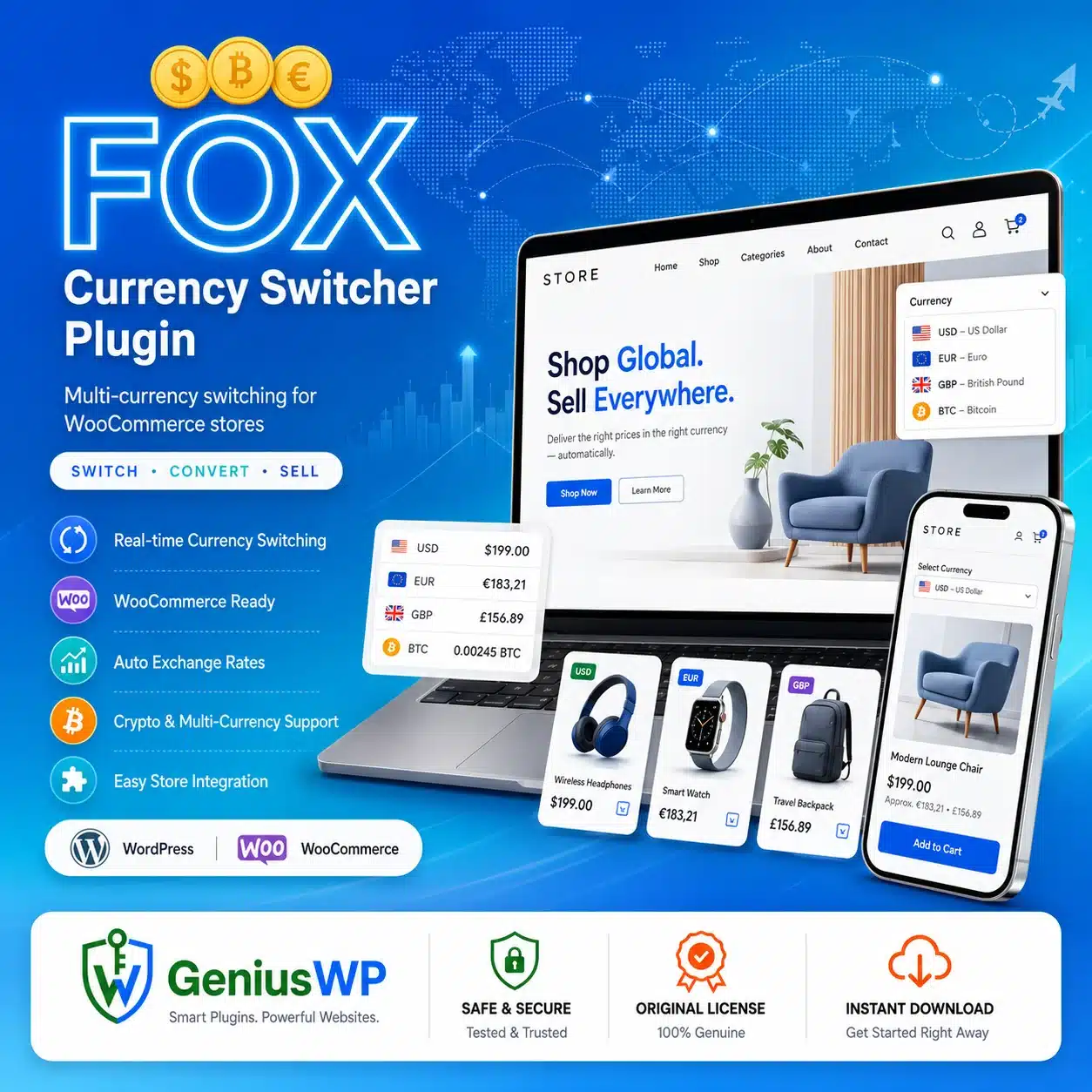 FOX – Currency Switcher Plugin