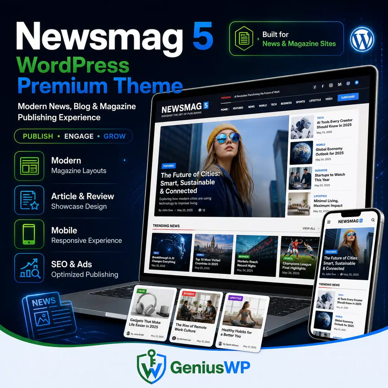 Newsmag 5 WordPress Premium Theme