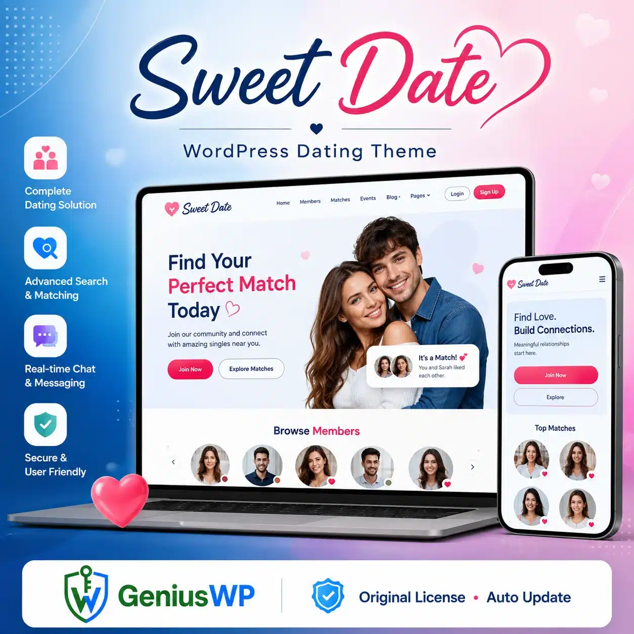 Sweet Date WordPress Dating Theme