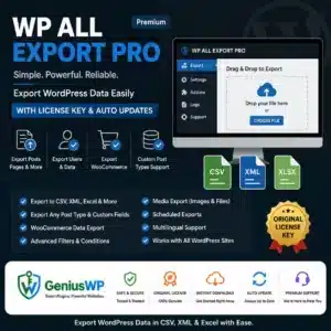 WP All Export Pro With Addon & License Key