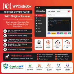 WPCodeBox Pro Code Snippets Plugin