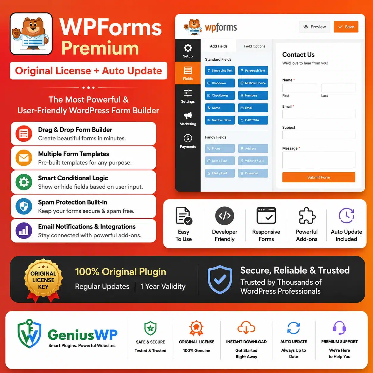 WPForms Premium Plugin With License Key - Image 2