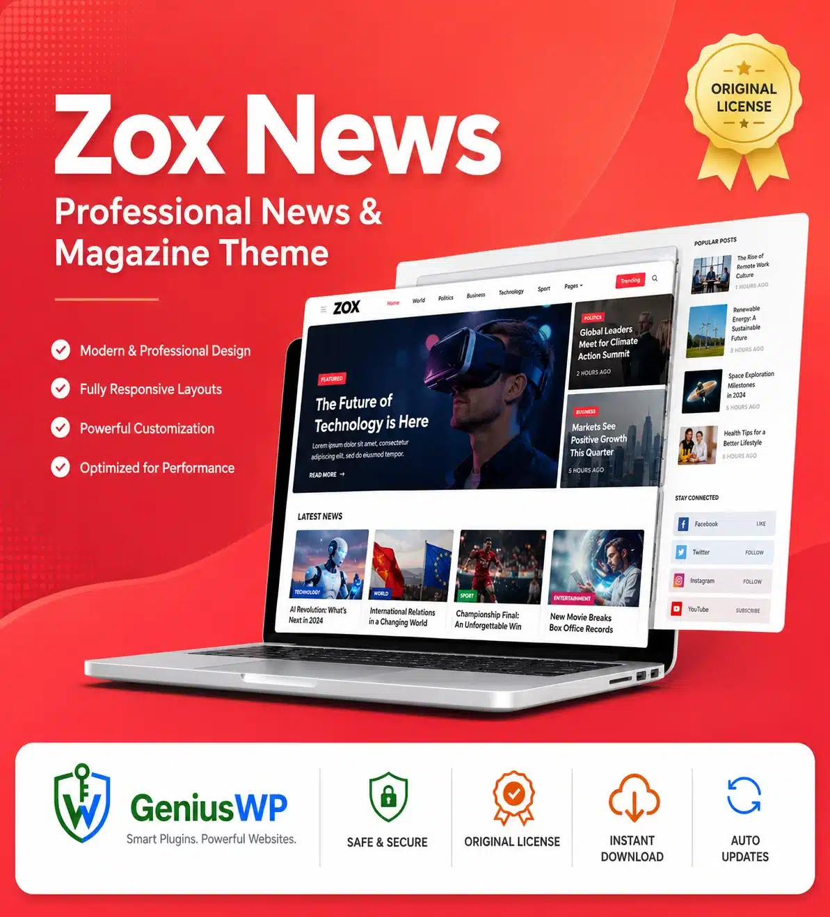 Zox News – Professional News & Magazine Theme