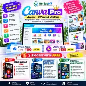 Canva Pro Access –  3 Years & Lifetime