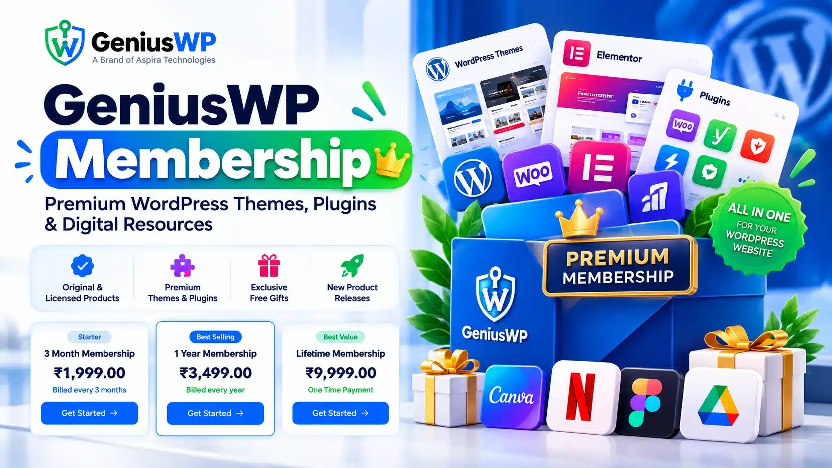 GeniusWP Membership: Get Premium WordPress Themes, Plugins & Free Digital Resources