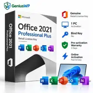 Microsoft Office 2021 Professional Plus – Genuine Retail License Key for 1 PC