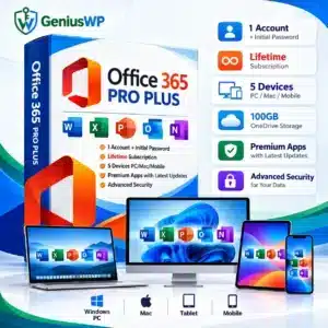 Microsoft Office 365 Pro Plus – 5 Devices, Lifetime Access & Online Activation