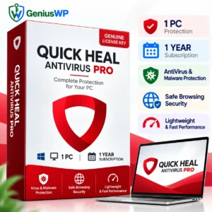 Quick Heal Antivirus Pro – 1 PC, 1 Year Subscription